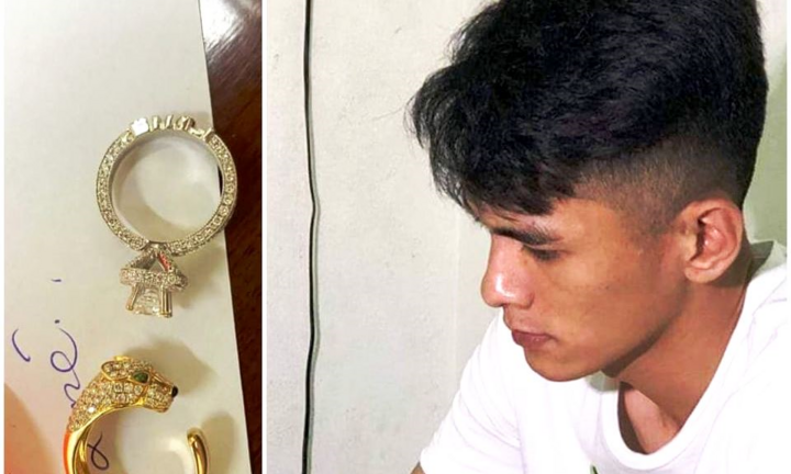 Nam thanh niên trộm nhẫn kim cương hơn 300 triệu đồng