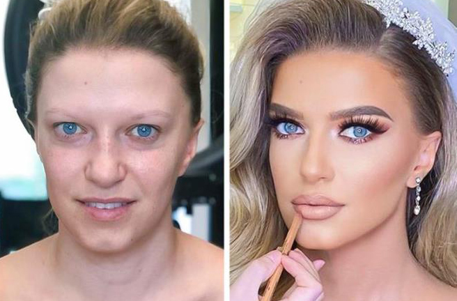 Xem 'gái xấu' hóa cô dâu xinh đẹp qua bàn tay của 'phù thủy' makeup