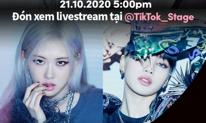 Nhóm nhạc Blackpink gặp gỡ người hâm mộ trên sân khấu ‘TikTok Stage'