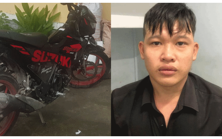 Đi xe máy giật điện thoại trên phố, tên cướp bị nạn nhân đạp ngã