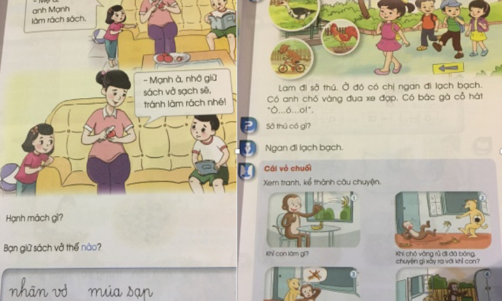 Phát hiện thêm một cuốn sách giáo khoa Tiếng Việt 1 chi chít 'sạn'