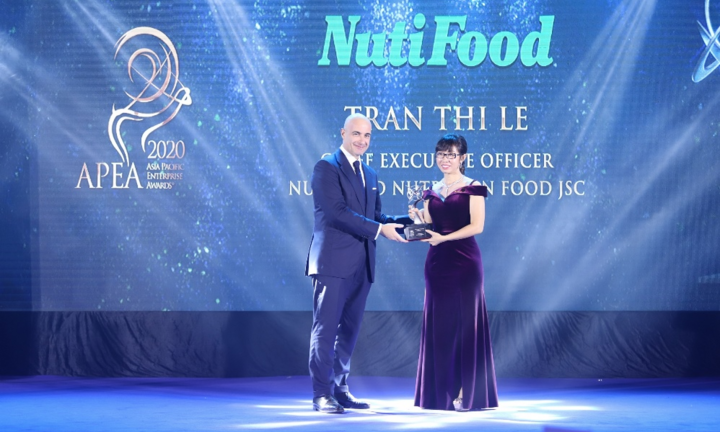 Nutifood lập 'hat-trick' tại Asia Pacific Enterprise Awards 2020