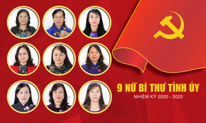 Infographic: Chân dung 9 nữ Bí thư Tỉnh ủy nhiệm kỳ 2020-2025