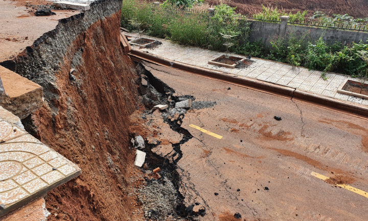 Dự án gần 1000 tỷ đồng ở Đắk Nông lại tiếp tục sụt lún nghiêm trọng