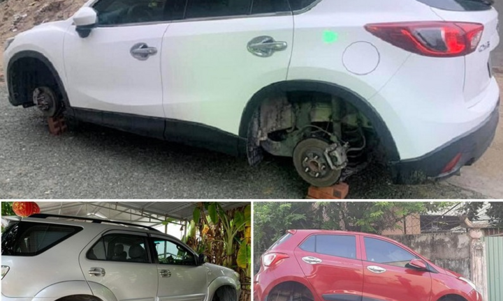 Bắt 'siêu trộm' bánh xe ô tô ở Nghệ An