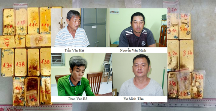 Thủ đoạn của 4 kẻ chuyển lậu 51kg vàng từ Campuchia vào Việt Nam