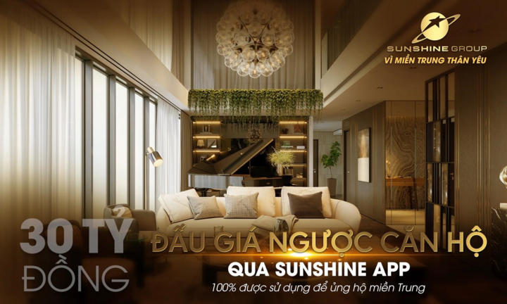 Đấu giá từ thiện qua Sunshine App, ủng hộ 30 tỷ 'Vì miền Trung thân yêu'