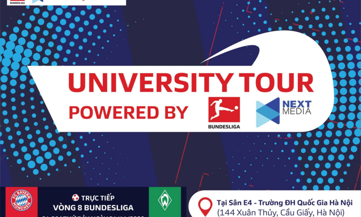 Điểm dừng chân đầu tiên của sự kiện Bundesliga University Tour