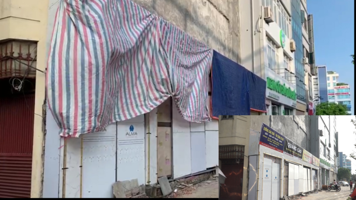 Video: Nhà 'siêu mỏng' trên đường Trường Chinh phủ bạt sau khi bị phản ánh