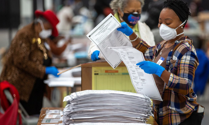 Sau loạt lỗi, kết quả kiểm phiếu lại ở bang chiến trường Georgia ra sao?