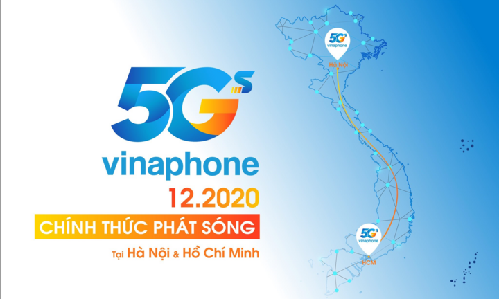 Chính thức phát sóng VinaPhone 5G tại Hà Nội và TP Hồ Chí Minh vào tháng 12/2020