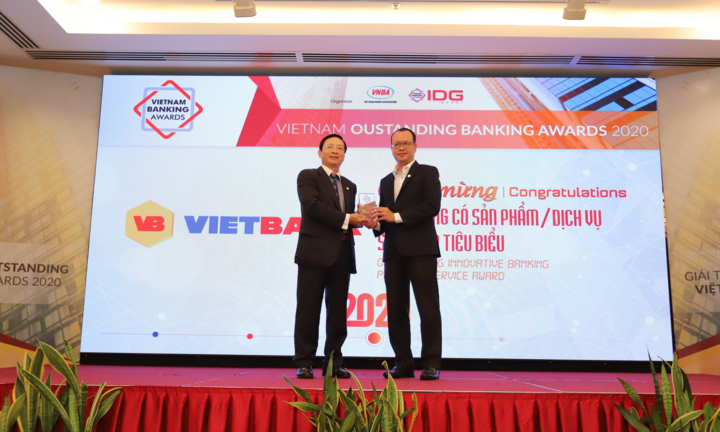 Vietbank vinh dự nhận giải Ngân hàng có Sản phẩm/Dịch vụ sáng tạo tiêu biểu 2020