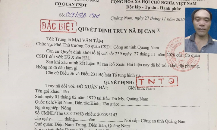 Truy nã kẻ gây ra 2 vụ nổ súng khiến 4 người thương vong ở Quảng Nam