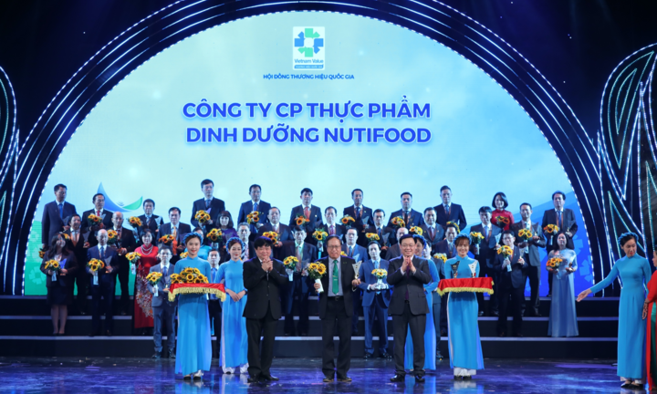 Nutifood lần thứ hai được vinh danh Thương hiệu Quốc Gia