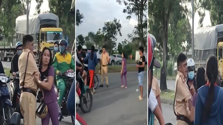 Video: Phẫn nộ hình ảnh nam thanh niên đánh CSGT tới tấp ở TP.HCM