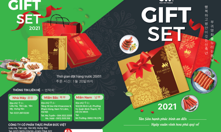 Set quà Tết Đức Việt - Xúc xích cao cấp, ngon đậm vị Âu