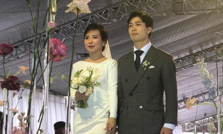 Công Phượng ân cần mở cửa xe cho cô dâu Viên Minh, Văn Hoàng dự lễ cưới bạn thân