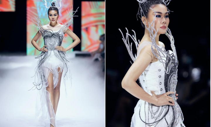 Thanh Hằng rực sáng trên sàn runway 
