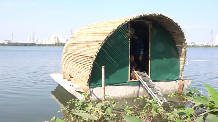 Video: Cận cảnh nhà tự nổi chống lũ giá 25 triệu đồng