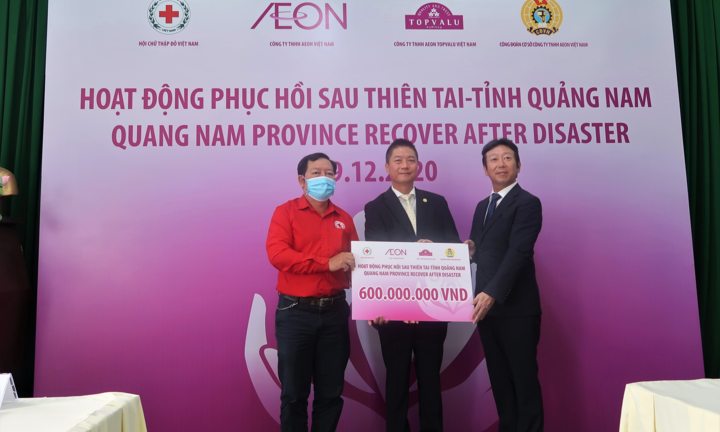 AEON Việt Nam ủng hộ 600 triệu cho miền Trung