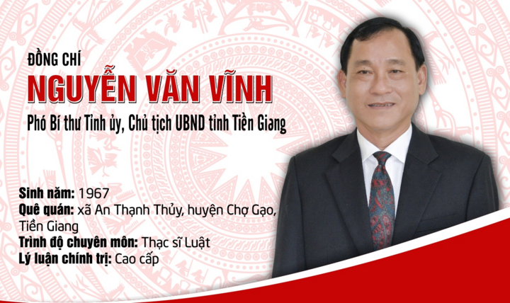 Ông Nguyễn Văn Vĩnh làm Chủ tịch UBND tỉnh Tiền Giang