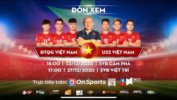 Giá vé ĐT Việt Nam - U22 Việt Nam cao nhất 150.000 đồng
