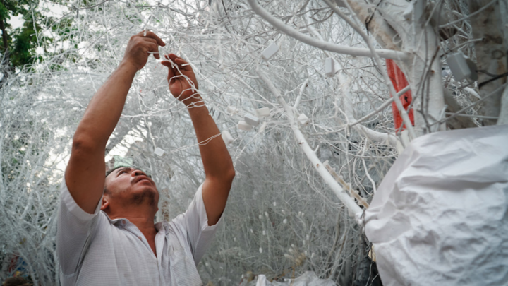 Video: Hơn 3 km ở xóm đạo nổi tiếng TP.HCM tất bật đón Giáng sinh