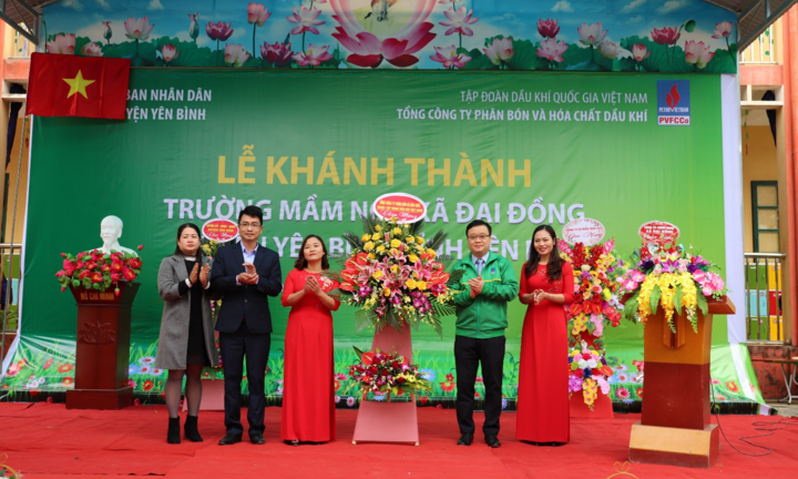 PVFCCo khánh thành công trình trường Mầm non xã Đại Đồng