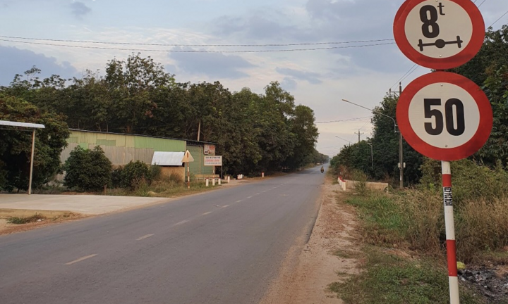 Không còn xe chở cát quá tải chạy trên tỉnh lộ 749B ở Bình Dương