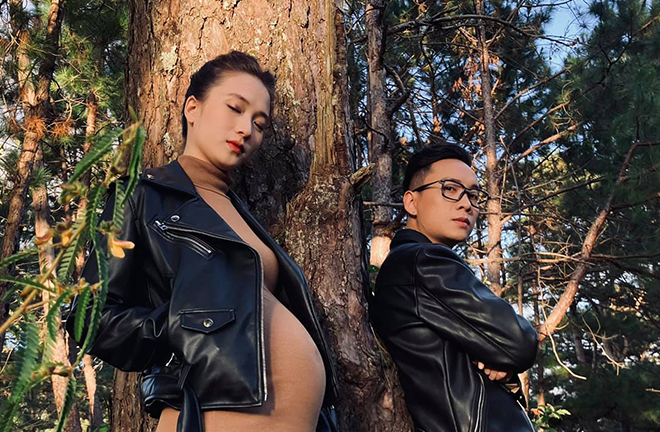 Mang bầu gần sinh, bà xã JustaTee khoe nhan sắc khiến nhiều chị em ghen tỵ