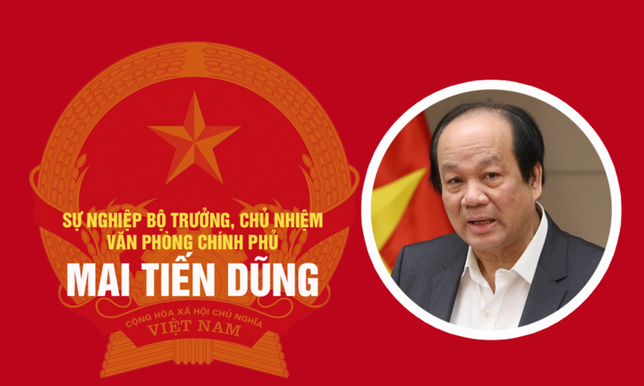 Infographic: Sự nghiệp Bộ trưởng, Chủ nhiệm Văn phòng Chính phủ Mai Tiến Dũng