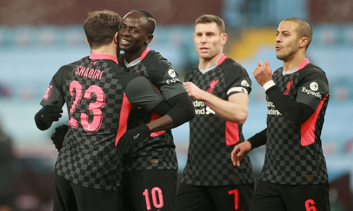 Kết quả FA Cup: Ghi 3 bàn trong 5 phút, Liverpool thắng đậm Aston Villa