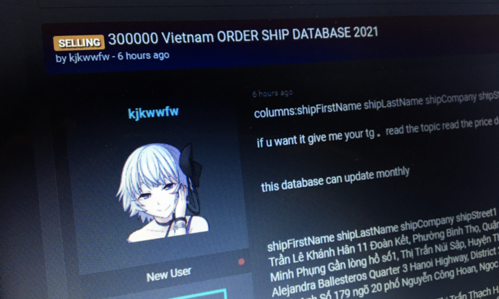 Thông tin cá nhân của khoảng 300.000 người dùng Việt Nam bị rao bán
