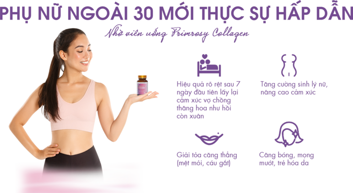 Primrosy Collagen: Đột phá từ sự kết hợp Hoa anh thảo và Collagen thủy phân