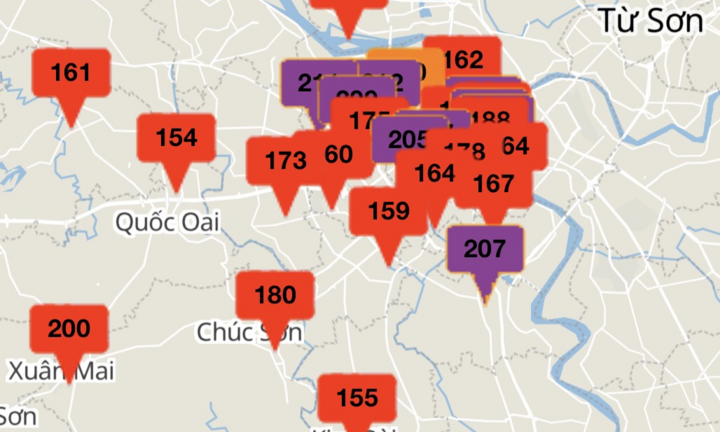 Sương mù bao phủ khắp Hà Nội, chất lượng không khí ở ngưỡng rất xấu