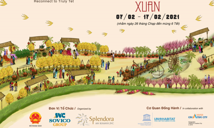 Đường hoa Home Hanoi Xuan 2021 sắp xuất hiện tại Hà Nội