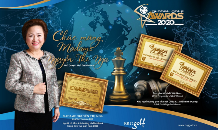 Tập đoàn BRG được vinh danh nhiều giải thưởng tại Global Golf Awards 2020