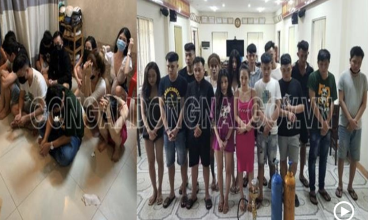 Bắt 15 thanh niên trong ngôi nhà với nhiều túi ma tuý đá