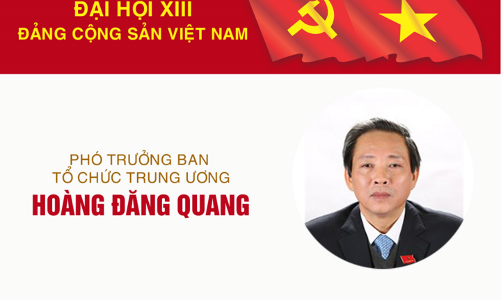 Infographic: Sự nghiệp Phó Trưởng Ban Tổ chức Trung ương Hoàng Đăng Quang