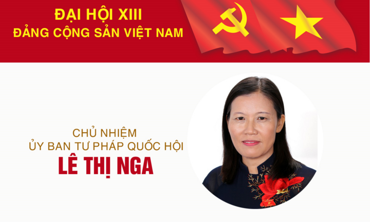 Infographic: Sự nghiệp Chủ nhiệm Ủy ban Tư pháp Quốc hội Lê Thị Nga