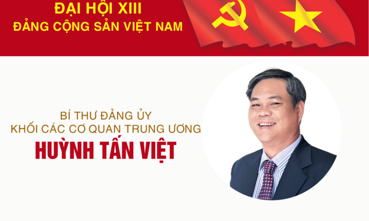 Infographic: Sự nghiệp Bí thư Đảng ủy Khối Các cơ quan Trung ương Huỳnh Tấn Việt