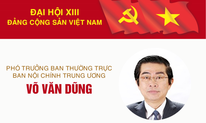 Infographic: Sự nghiệp Phó Trưởng ban thường trực Ban Nội chính TW Võ Văn Dũng