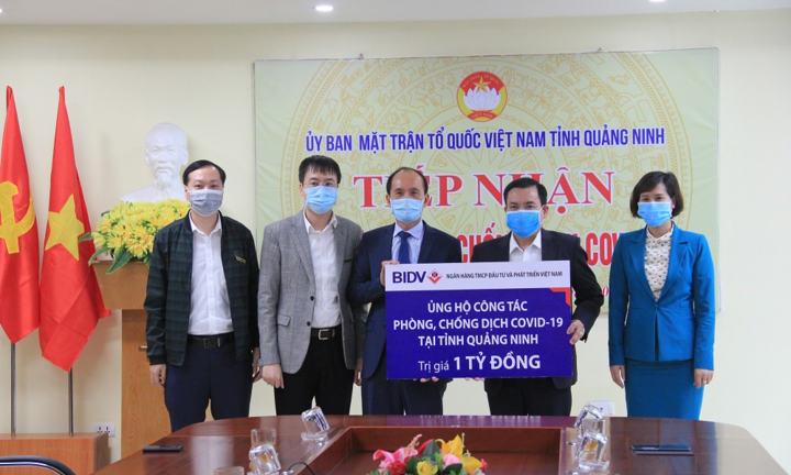BIDV ủng hộ 4 tỷ đồng phòng, chống dịch COVID-19 tại Hải Dương, Quảng Ninh