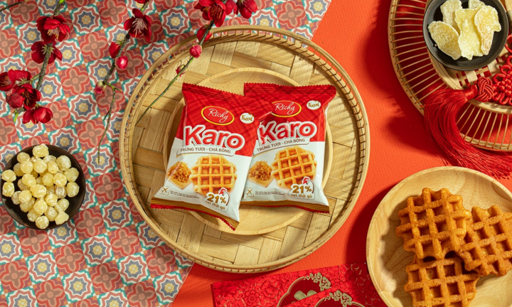 Tết ý nghĩa và tiện lợi với bánh Karo trứng tươi chà bông