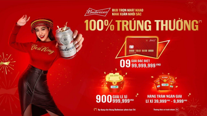 Budweiser tung muôn vàn ‘Lộc đỏ’ khai xuân khởi sắc