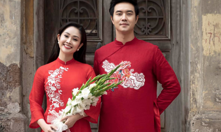 MC Thuỳ Linh và tân lang Phùng Đức Hiếu tái hiện ảnh cưới Hà Nội xưa