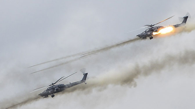 Video: ‘Thợ săn đêm’ Mi-28 phá tan xe bọc thép đối thủ tại tập trận Pskov
