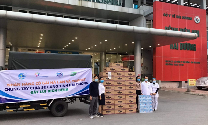 Cô Gái Hà Lan, Yomost và Friso tiếp sức Hải Dương với gần 40.000 sản phẩm sữa