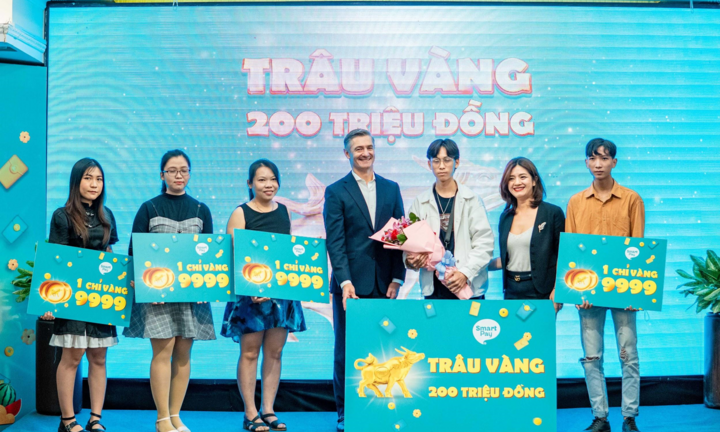 SmartPay trao gần 700.000 giải thưởng cho người dùng tham gia 'Đại tiệc lì xì'