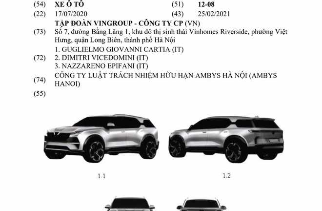 SUV 7 chỗ cỡ lớn của VinFast lộ thiết kế